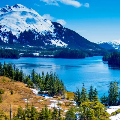 Prince William Sound from the air on a Flightseeing Tour from Anchorage